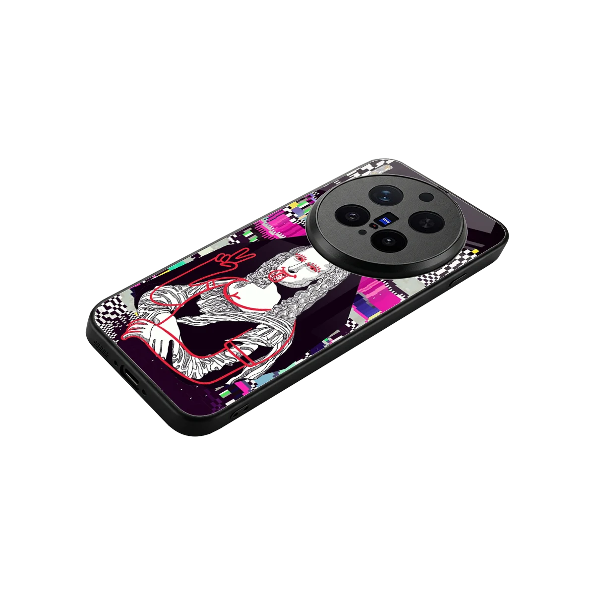 Mona Remix stylish phone case for vivo x300 pro | glossy glass and slim fit