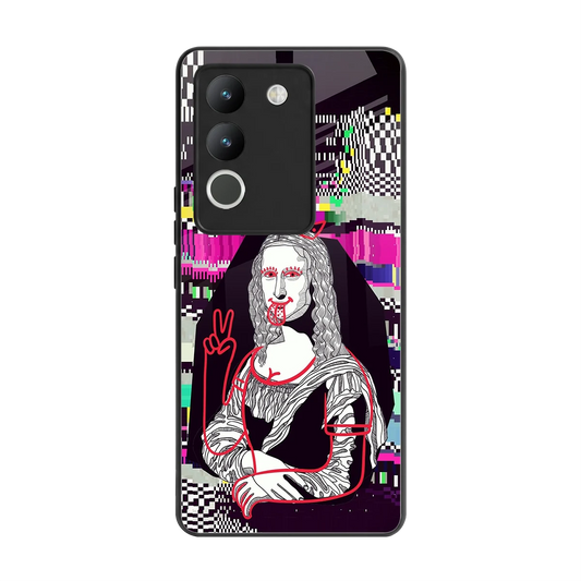 Mona Remix back phone cover | glass case for vivo y200 5g