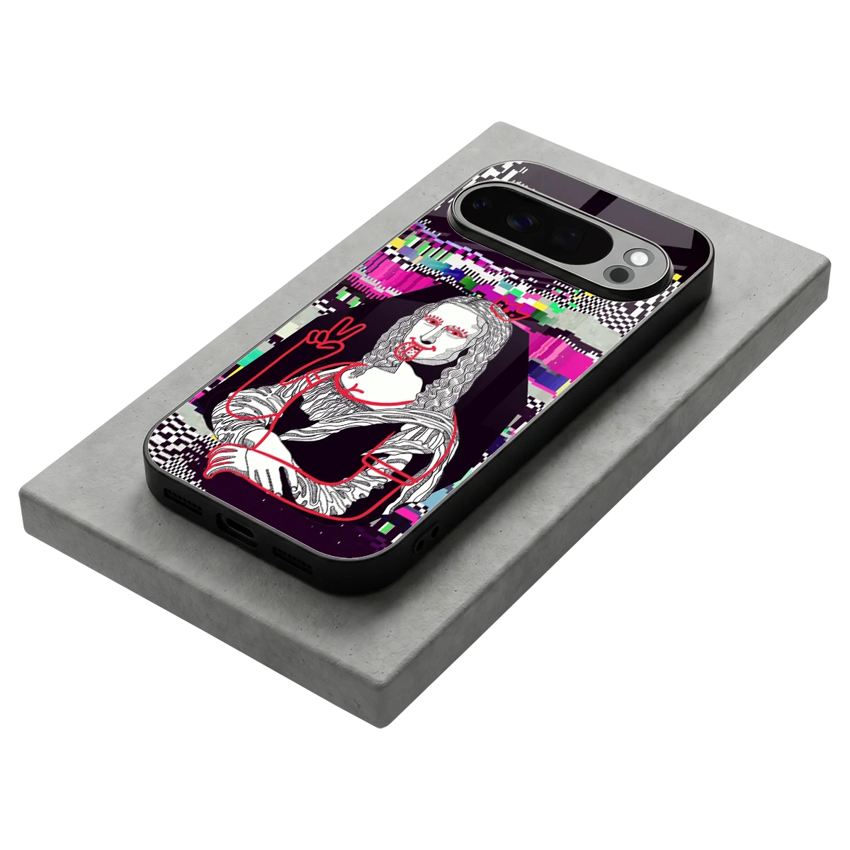 Mona Remix stylish phone case for google pixel 10 pro | glossy glass and slim fit