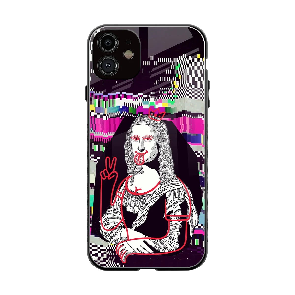 Mona Remix back phone cover | glass case for iphone 12