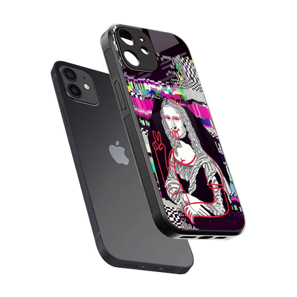 Mona Remix sleek iphone 12 cover with tempered glass back and TPU edges