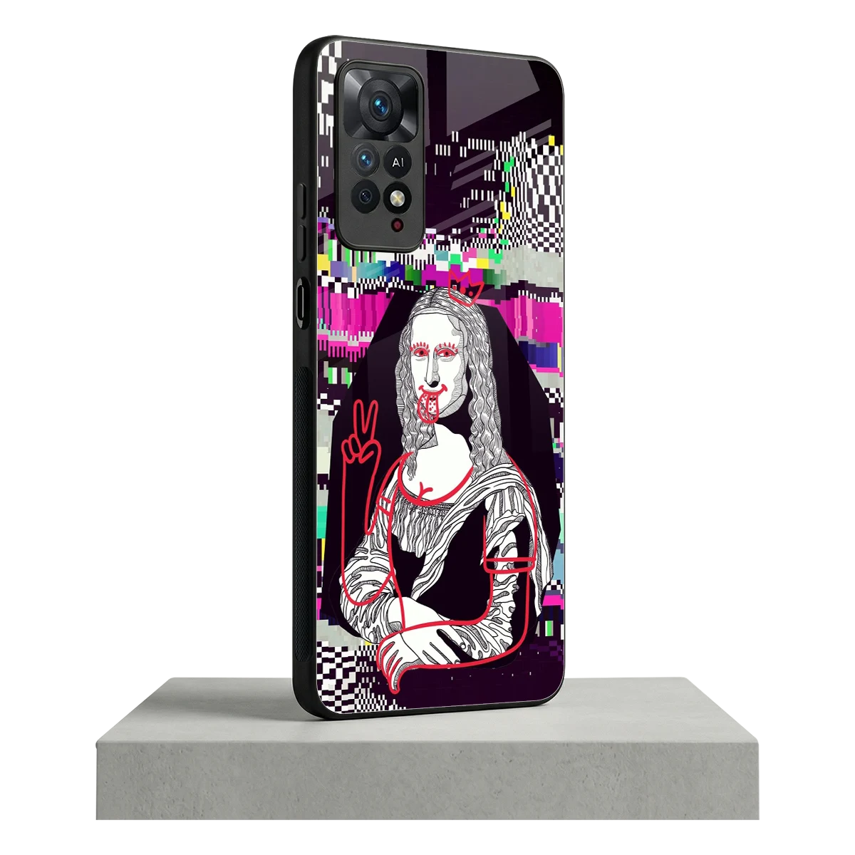 Mona Remix redmi note 11 pro mobile cover | shockproof glass phone case