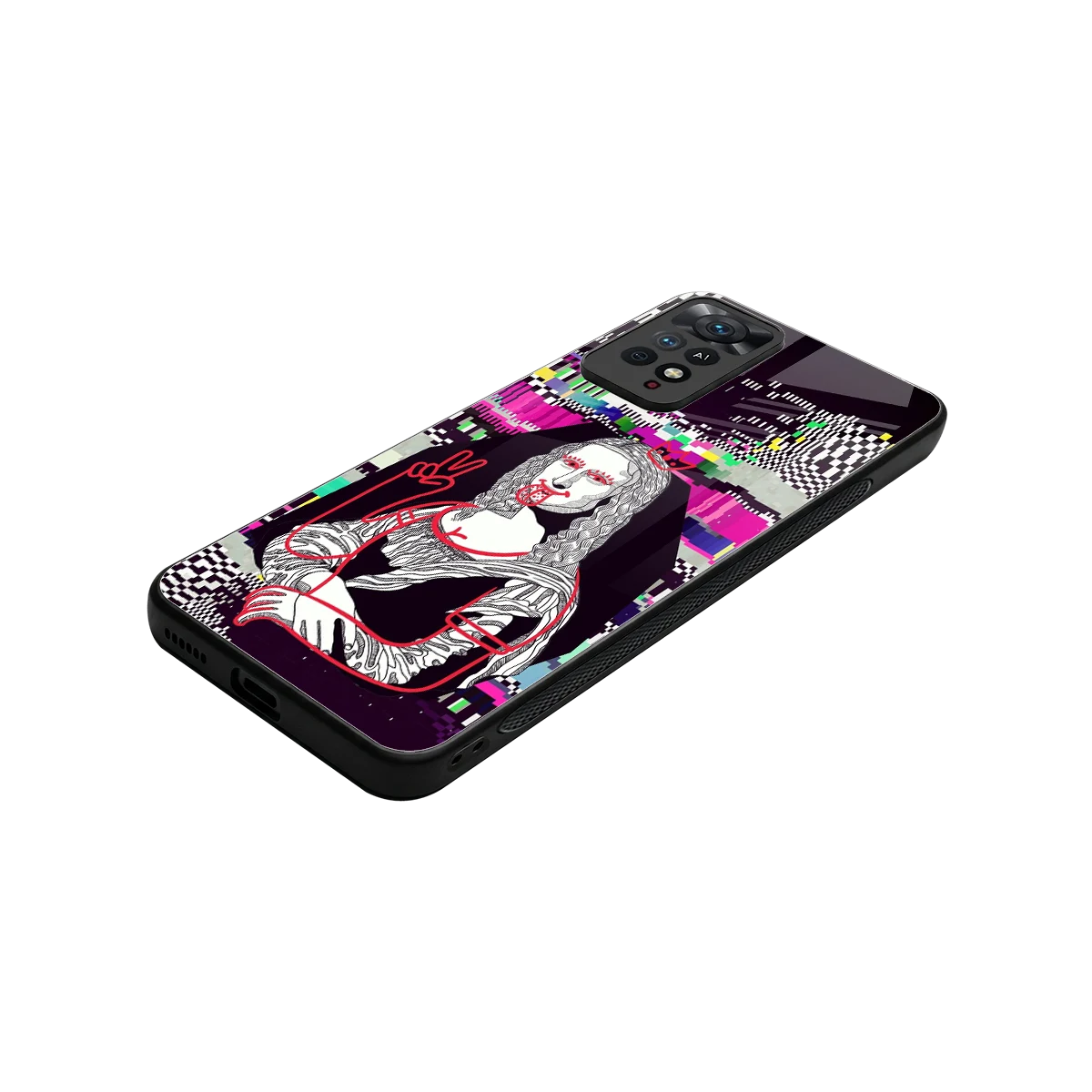 Mona Remix stylish phone case for redmi note 11 pro | glossy glass and slim fit