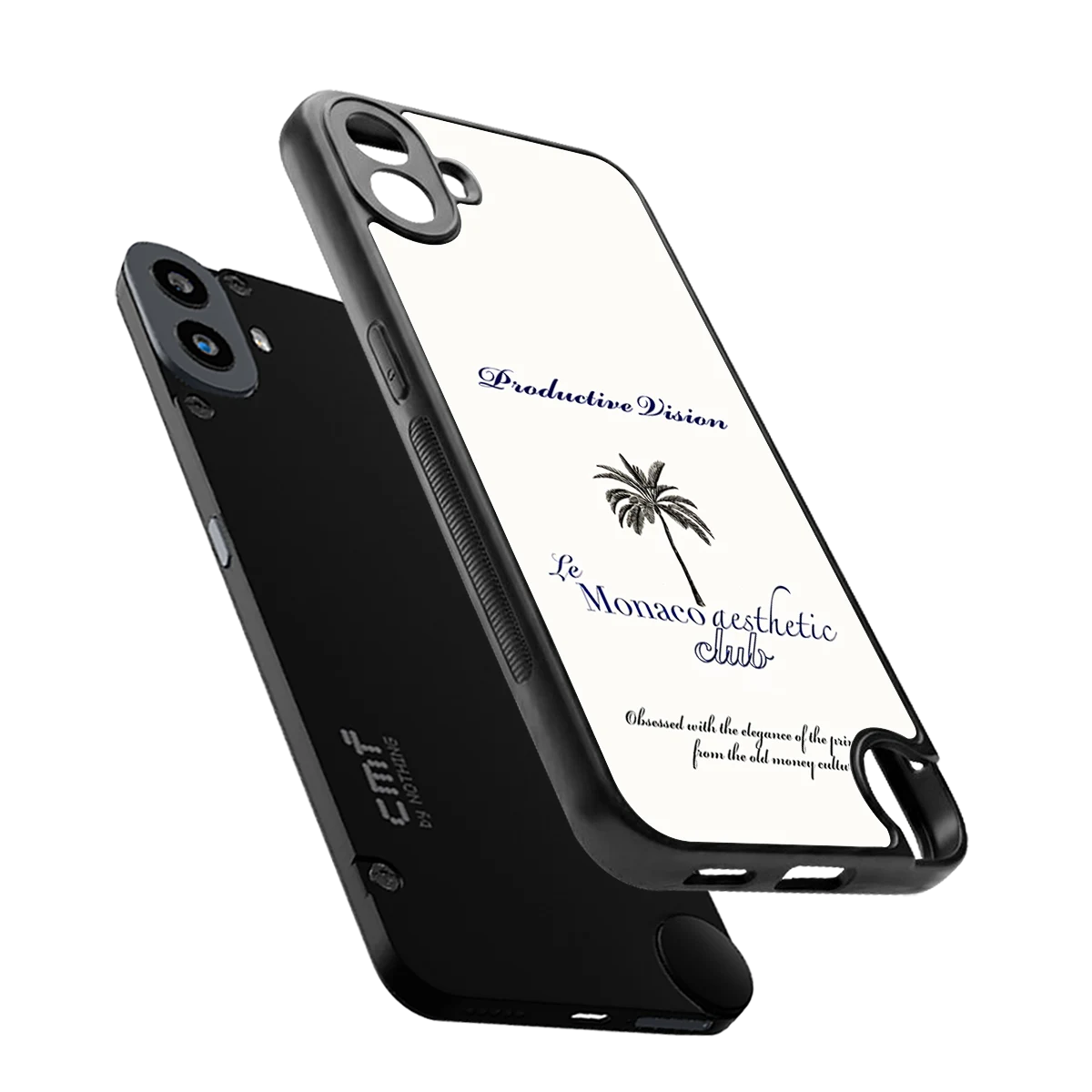 Monaco Aesthetic sleek cmf nothing phone 1 cover with tempered glass back and TPU edges