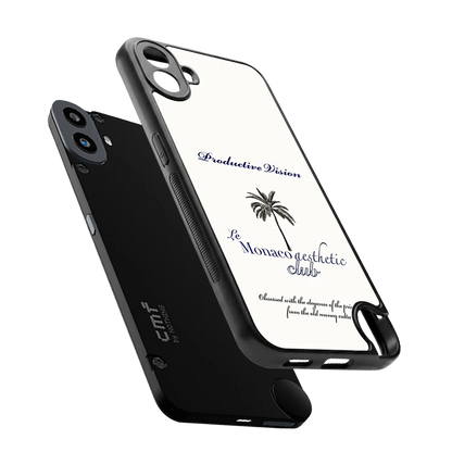 Monaco Aesthetic sleek cmf nothing phone 1 cover with tempered glass back and TPU edges