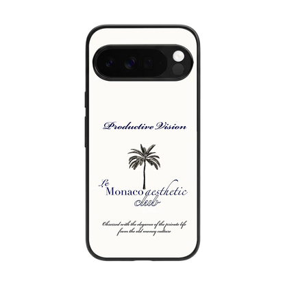 Monaco Aesthetic back phone cover | glass case for google pixel 10 pro xl