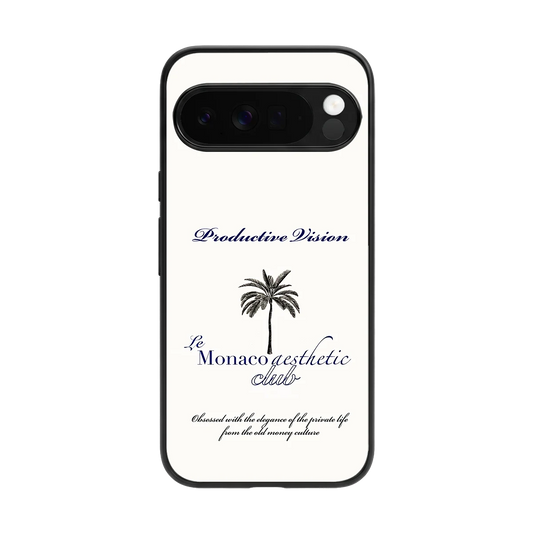 Monaco Aesthetic back phone cover | glass case for google pixel 10 pro xl