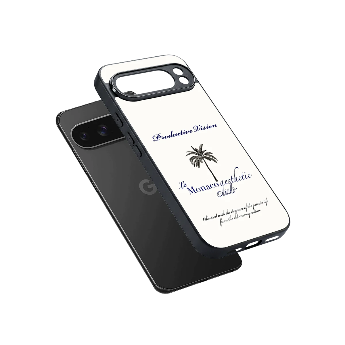 Monaco Aesthetic sleek google pixel 10 pro xl cover with tempered glass back and TPU edges
