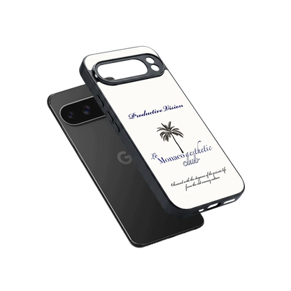 Monaco Aesthetic sleek google pixel 10 pro xl cover with tempered glass back and TPU edges