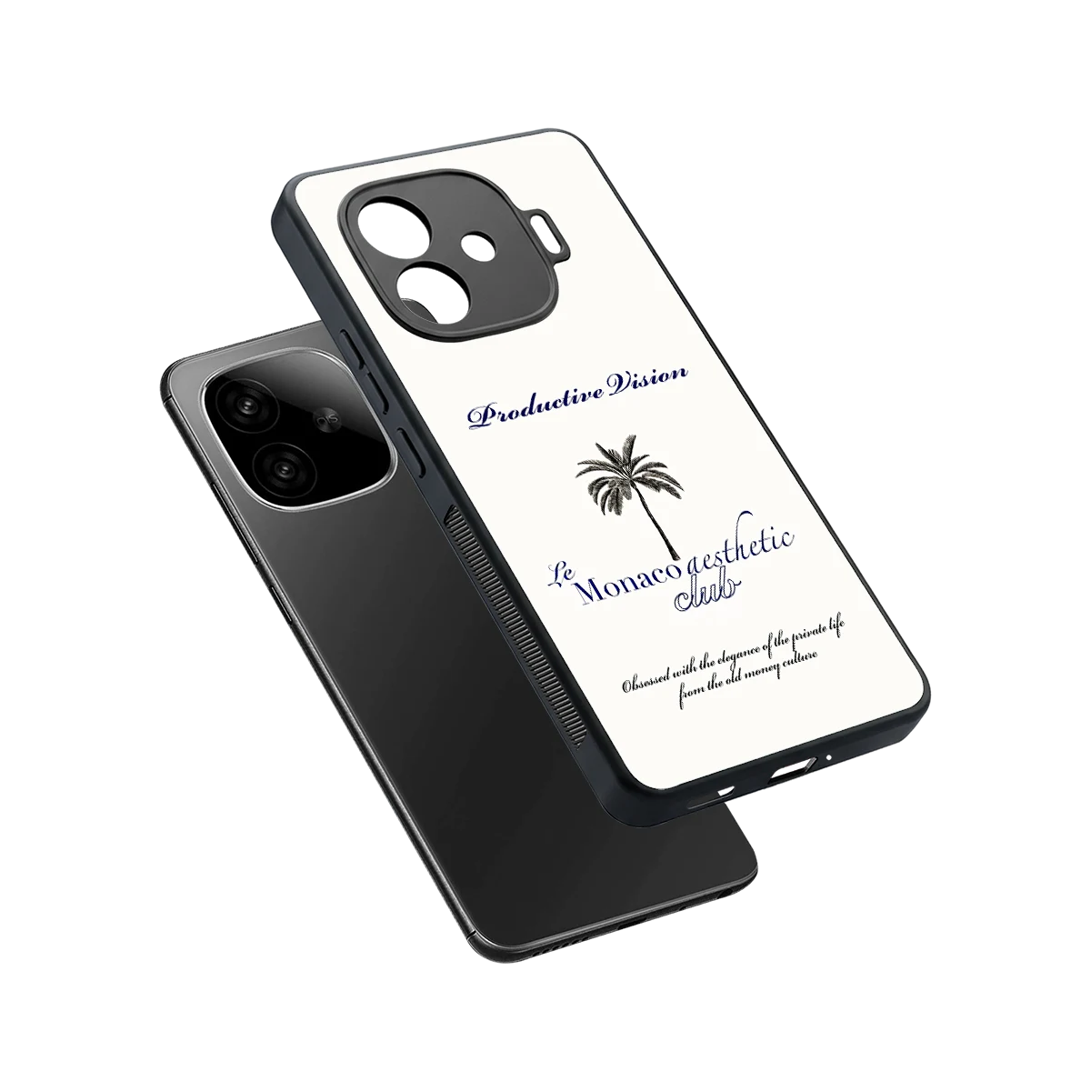 Monaco Aesthetic sleek iqoo neo 10r 5g cover with tempered glass back and TPU edges