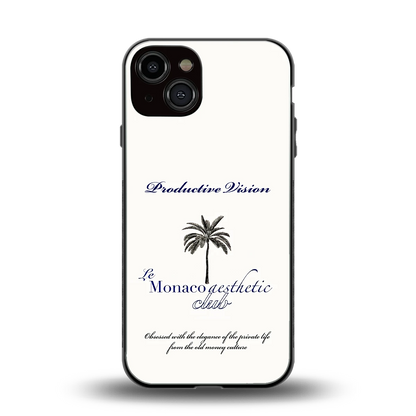 Monaco Aesthetic back phone cover | glass case for iphone 14