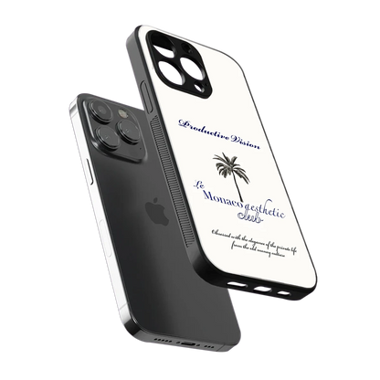 Monaco Aesthetic sleek iphone 15 pro max cover with tempered glass back and TPU edges