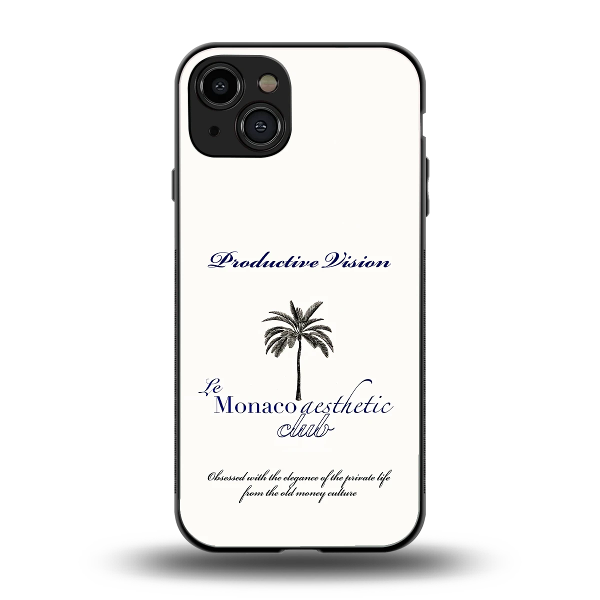 Monaco Aesthetic back phone cover | glass case for iphone 15