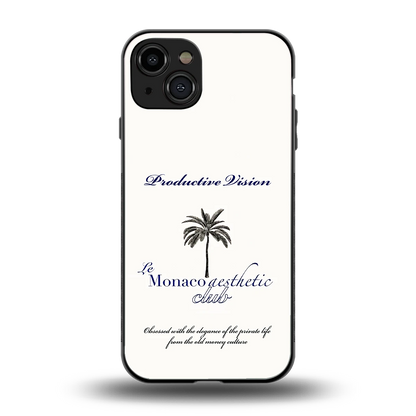 Monaco Aesthetic back phone cover | glass case for iphone 15