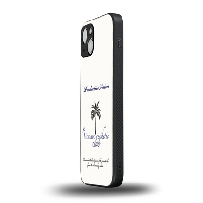 Monaco Aesthetic iphone 15 mobile cover | shockproof glass phone case