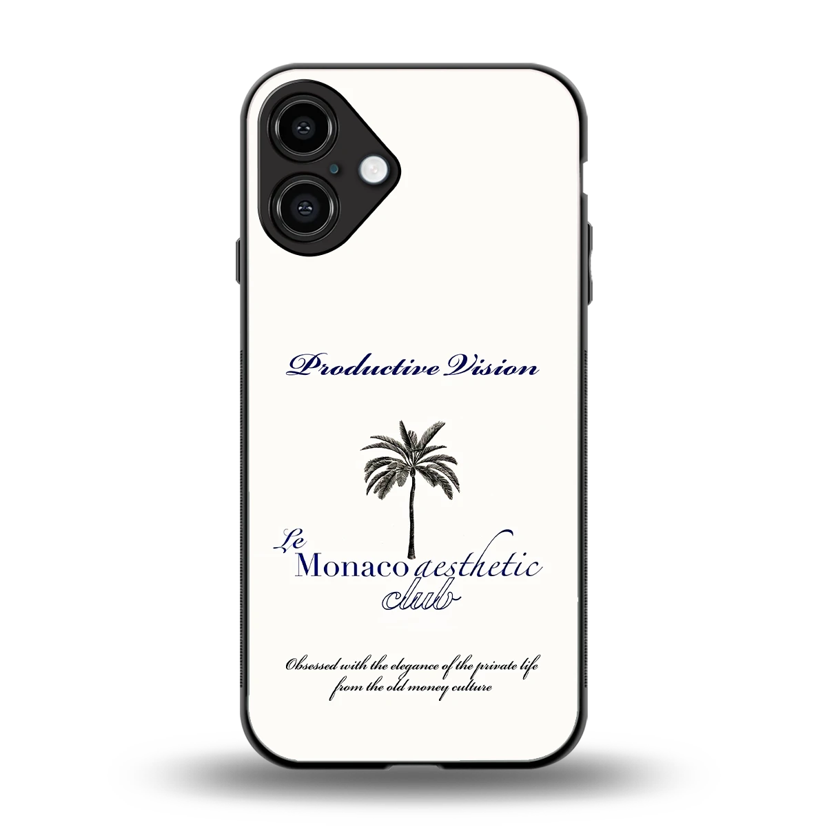 Monaco Aesthetic back phone cover | glass case for iphone 16 plus
