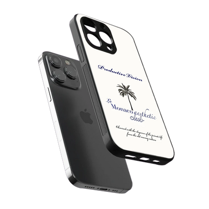 Monaco Aesthetic iphone x mobile cover | shockproof glass phone case