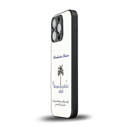 Monaco Aesthetic iphone 16 pro mobile cover | shockproof glass phone case
