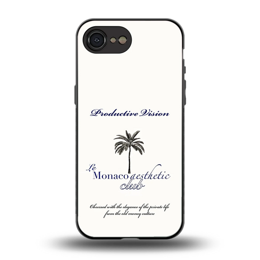 Monaco Aesthetic back phone cover | glass case for iphone 16e
