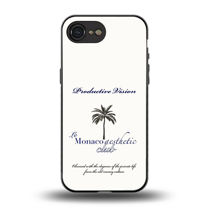 Monaco Aesthetic back phone cover | glass case for iphone 17e