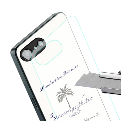 Monaco Aesthetic stylish phone case for iphone 17e | glossy glass and slim fit