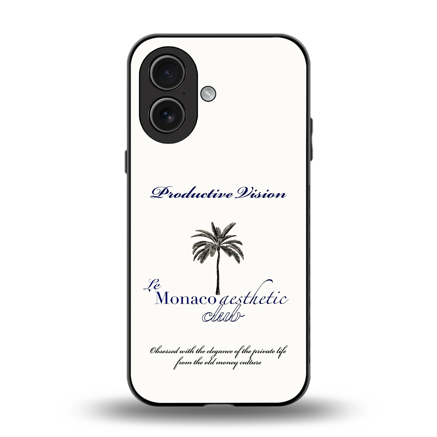 Monaco Aesthetic back phone cover | glass case for iphone 17