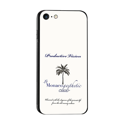 Monaco Aesthetic sleek iphone 7 cover with tempered glass back and TPU edges