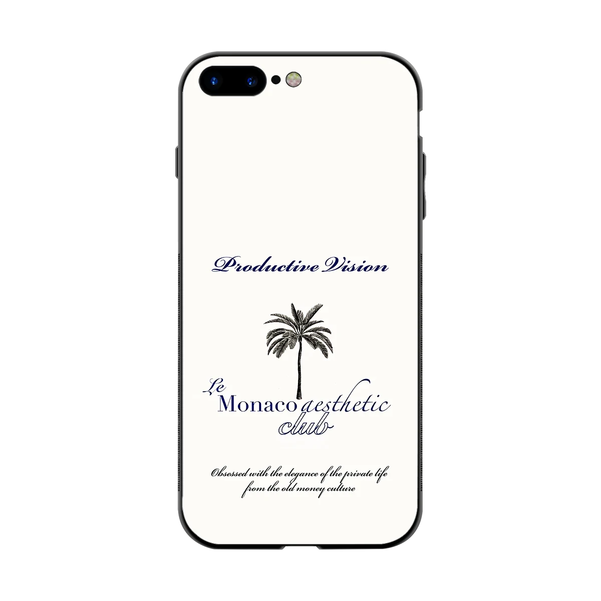 Monaco Aesthetic back phone cover | glass case for iphone 8 plus