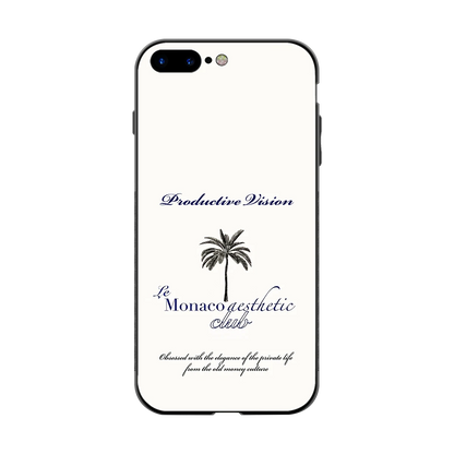 Monaco Aesthetic back phone cover | glass case for iphone 8 plus