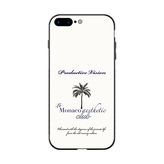 Monaco Aesthetic back phone cover | glass case for iphone 8 plus