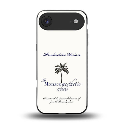 Monaco Aesthetic back phone cover | glass case for iphone air