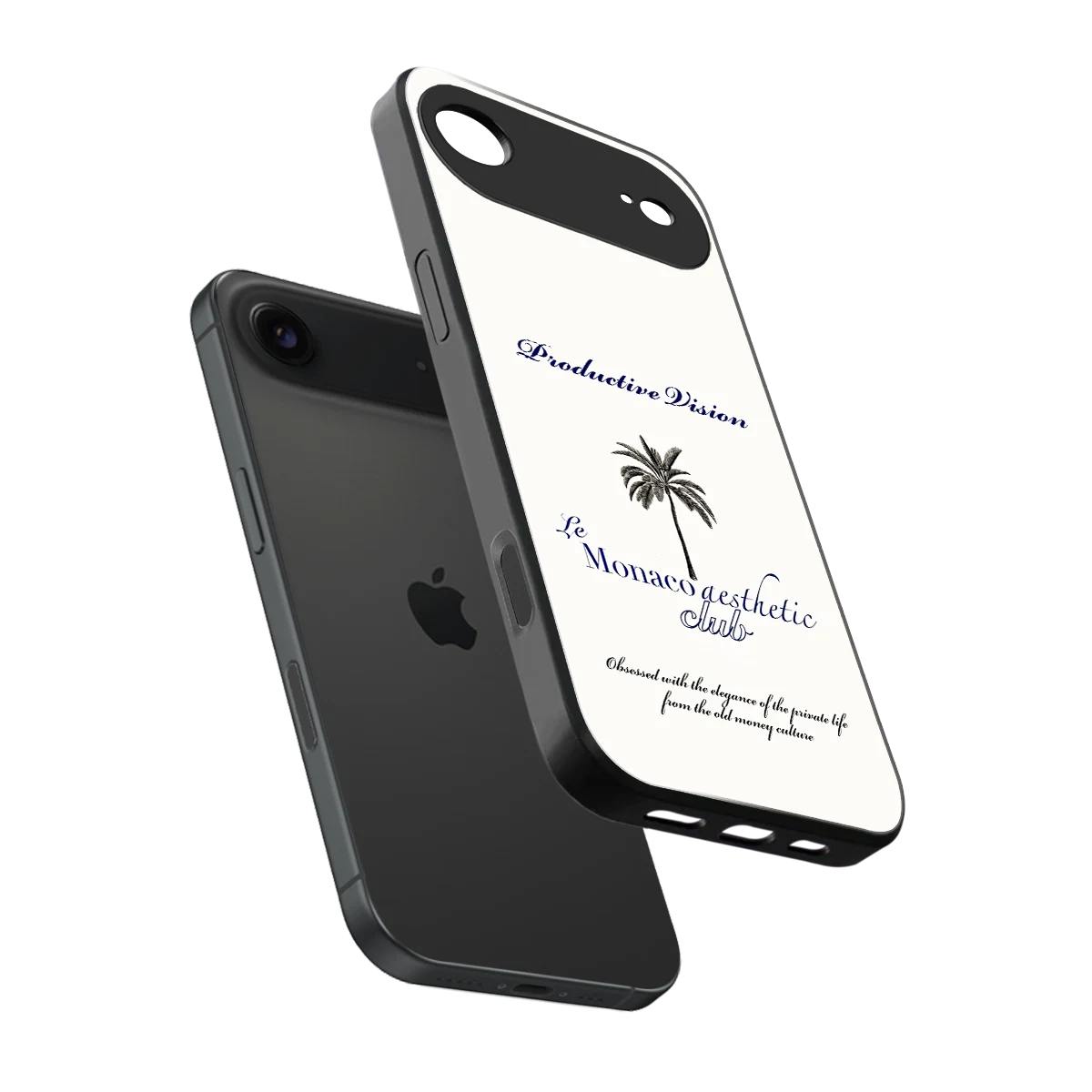 Monaco Aesthetic sleek iphone air cover with tempered glass back and TPU edges