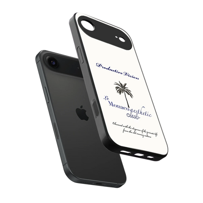 Monaco Aesthetic sleek iphone air cover with tempered glass back and TPU edges