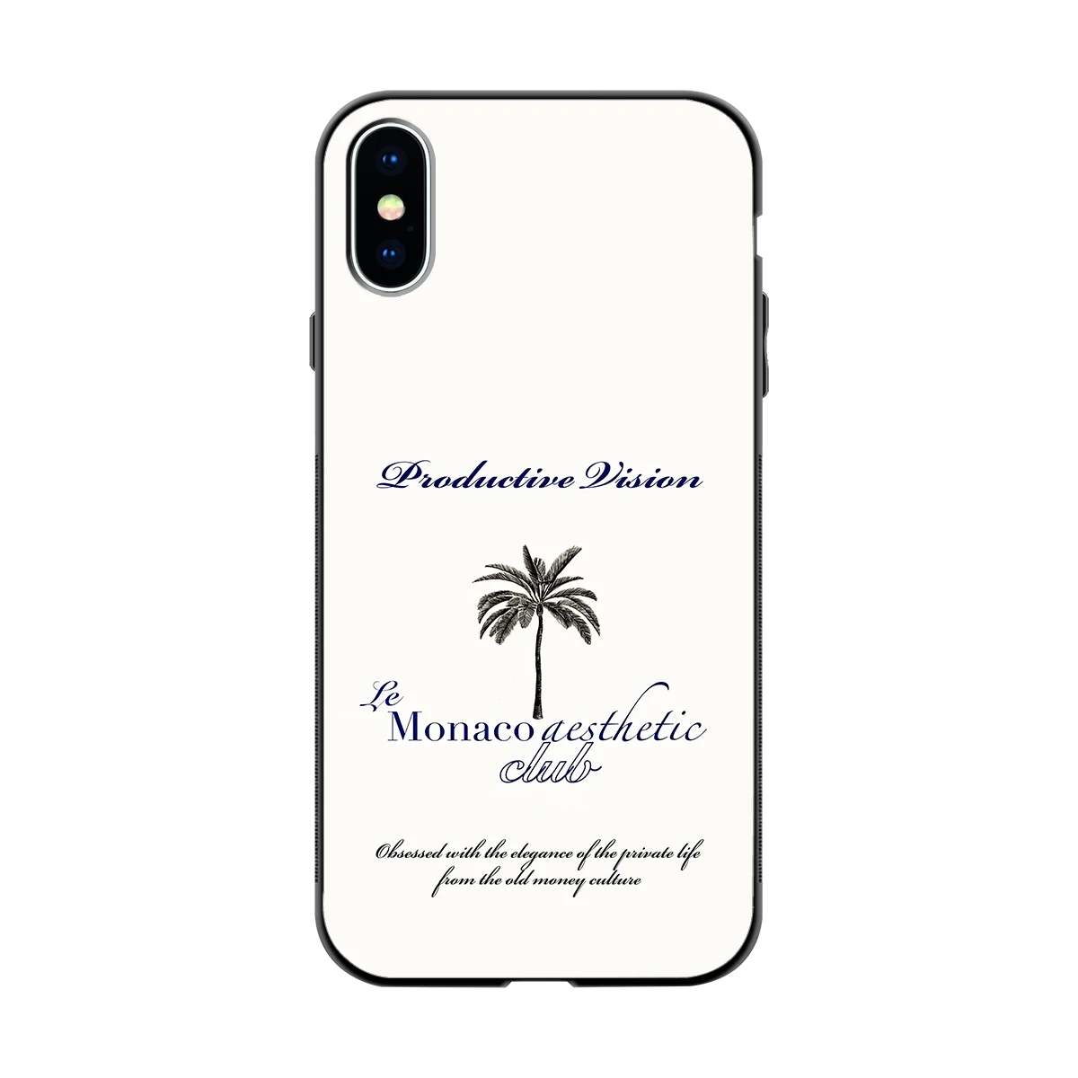 Monaco Aesthetic back phone cover | glass case for iphone x