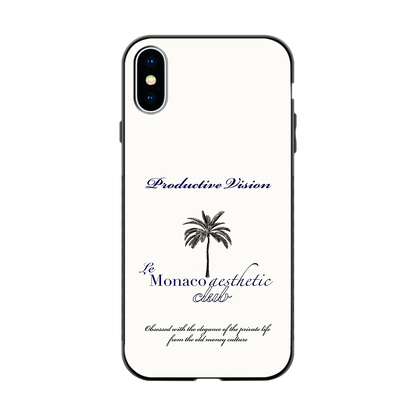Monaco Aesthetic back phone cover | glass case for iphone x