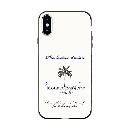 Monaco Aesthetic back phone cover | glass case for iphone xs