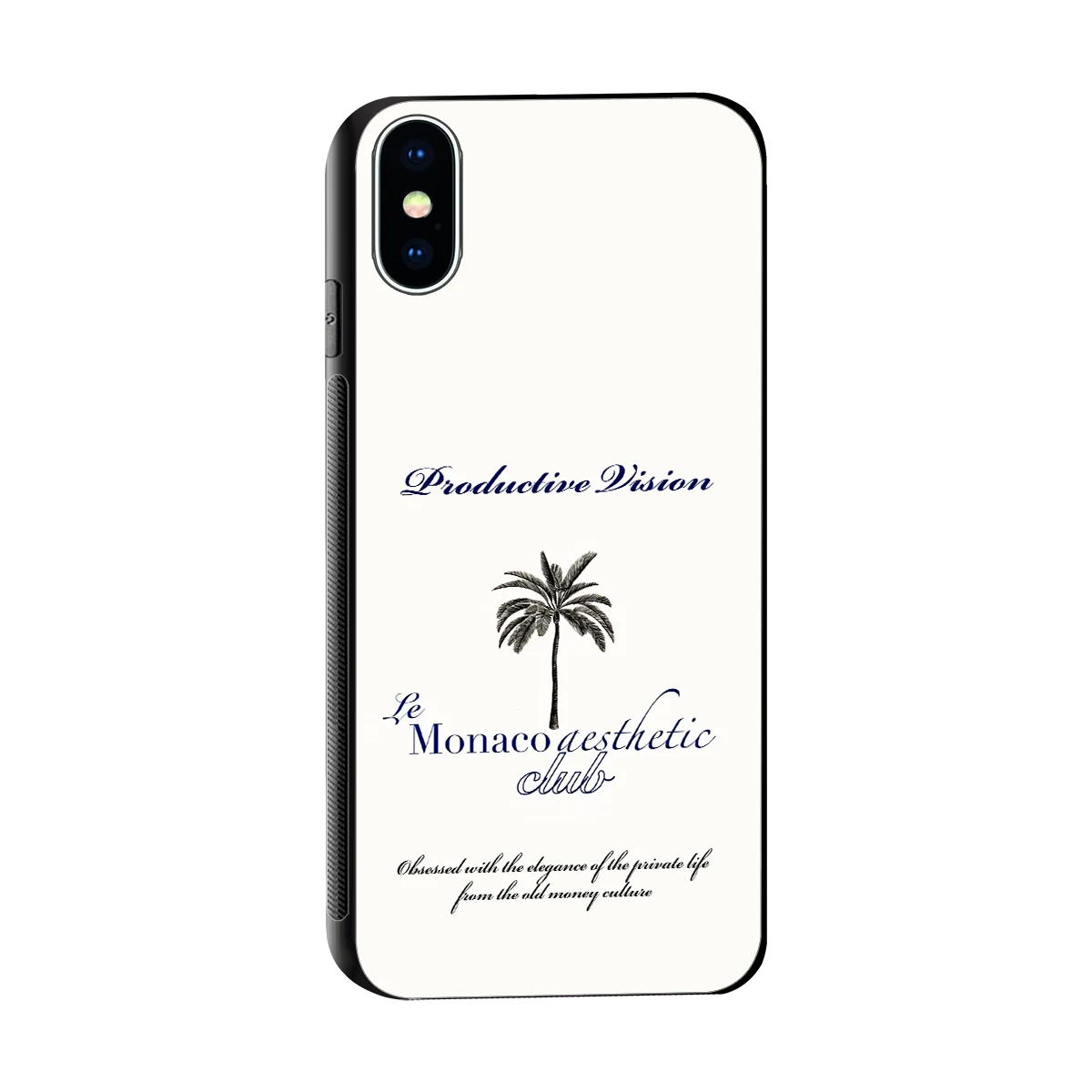 Monaco Aesthetic sleek iphone x cover with tempered glass back and TPU edges