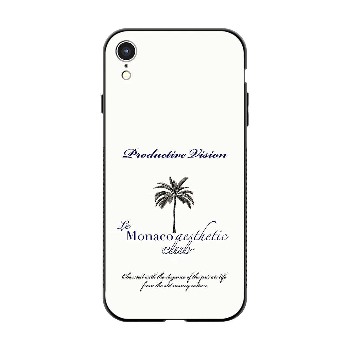 Monaco Aesthetic back phone cover | glass case for iphone xr