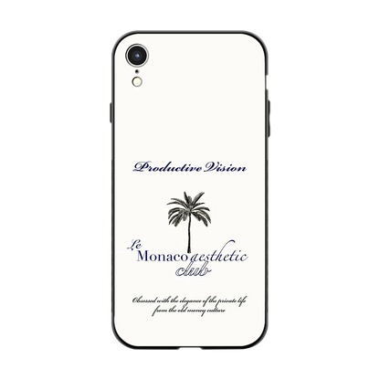 Monaco Aesthetic back phone cover | glass case for iphone xr