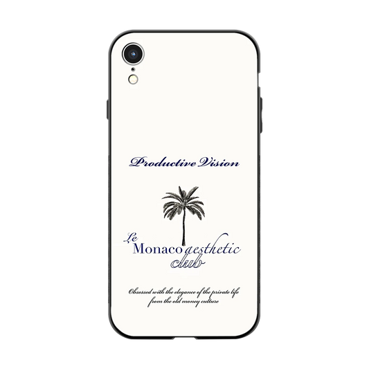 Monaco Aesthetic back phone cover | glass case for iphone xr