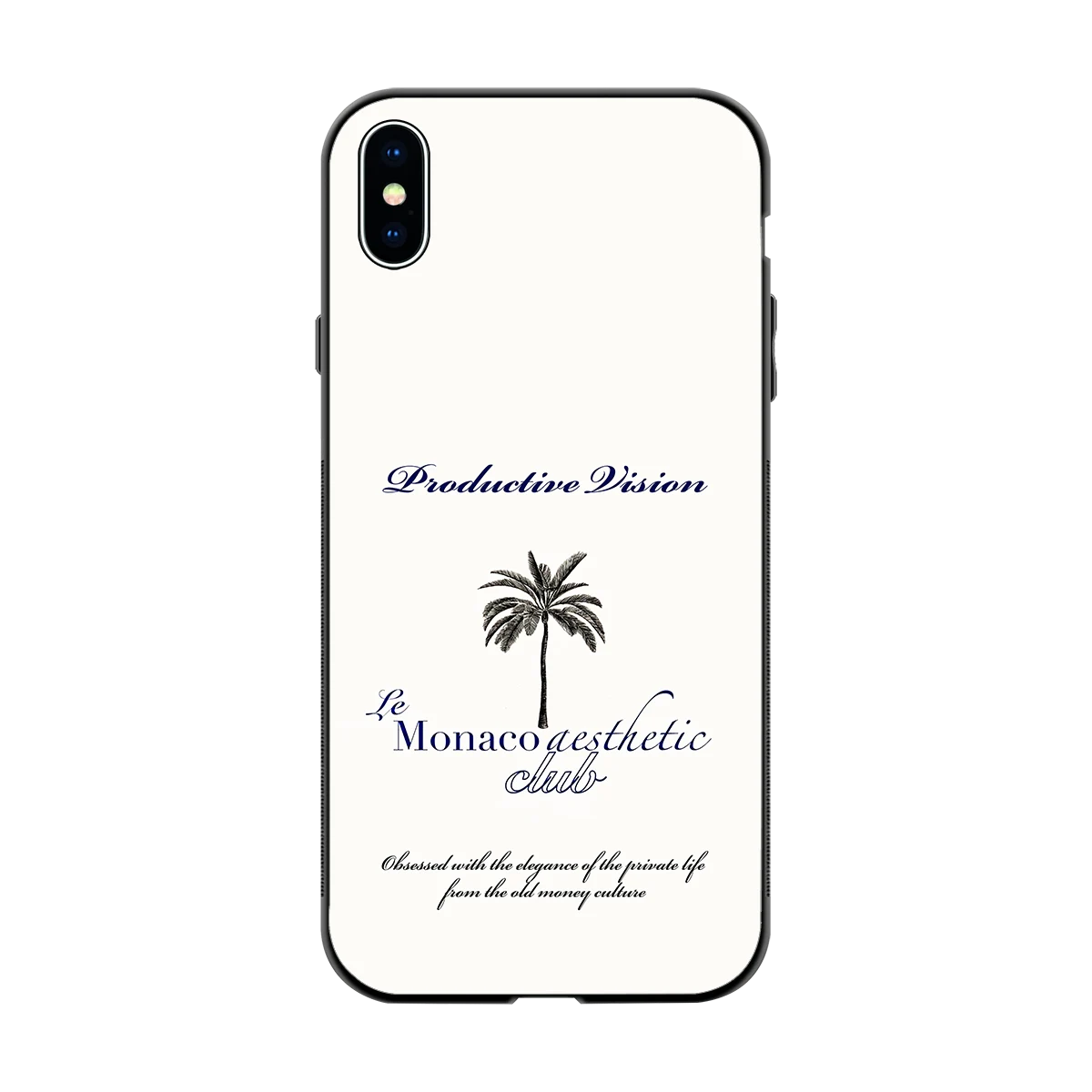 Monaco Aesthetic back phone cover | glass case for iphone xs max