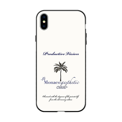 Monaco Aesthetic back phone cover | glass case for iphone xs max