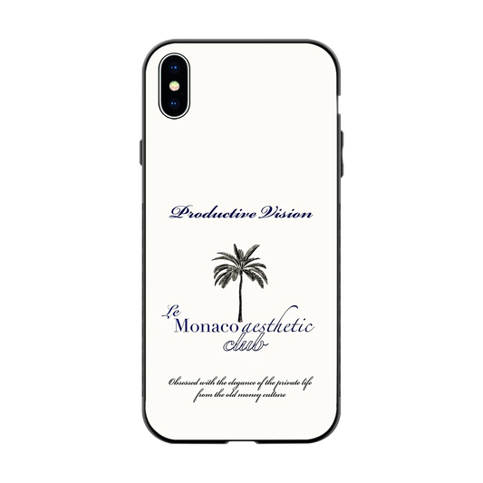 Monaco Aesthetic back phone cover | glass case for iphone xs max