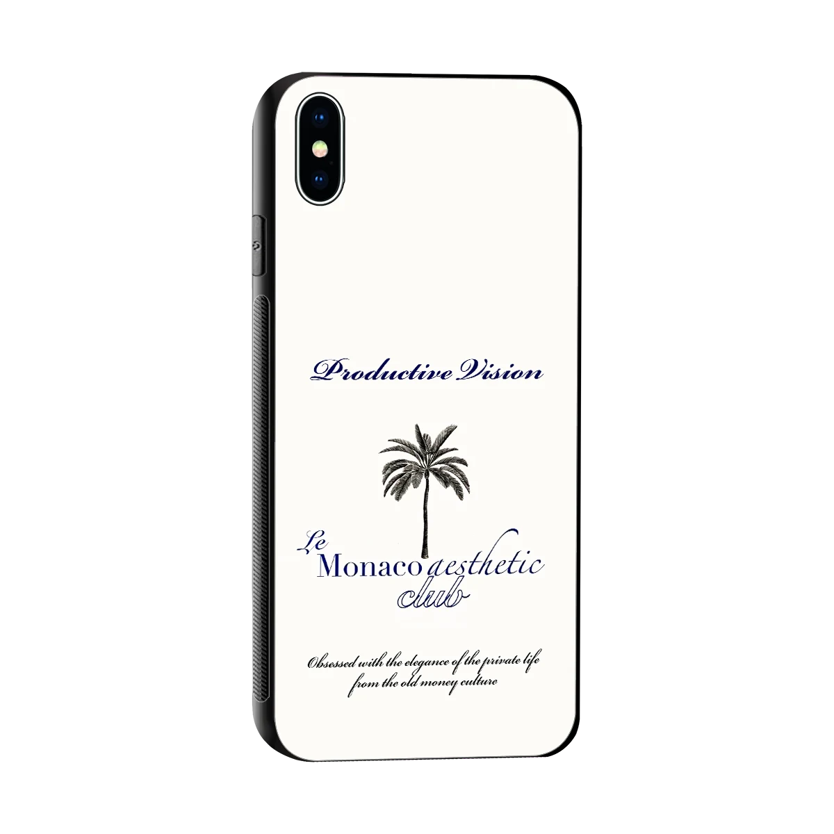 Monaco Aesthetic sleek iphone xs max cover with tempered glass back and TPU edges
