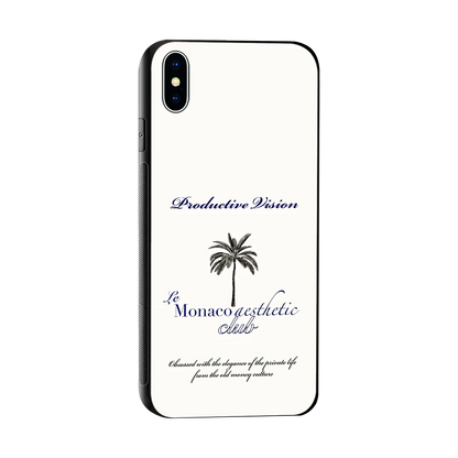Monaco Aesthetic sleek iphone xs max cover with tempered glass back and TPU edges