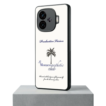 Monaco Aesthetic iqoo neo 10r 5g mobile cover | shockproof glass phone case