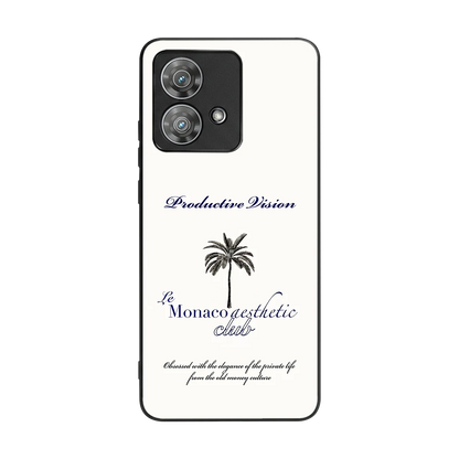 Monaco Aesthetic back phone cover | glass case for motorola edge 40 neo 5g