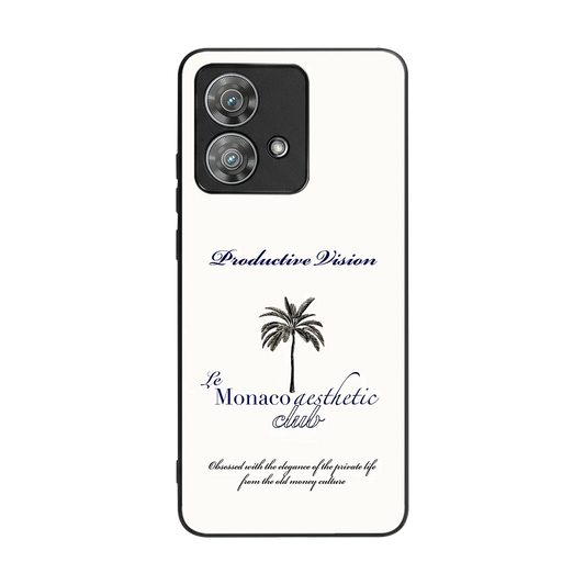 Monaco Aesthetic back phone cover | glass case for motorola edge 40 neo 5g