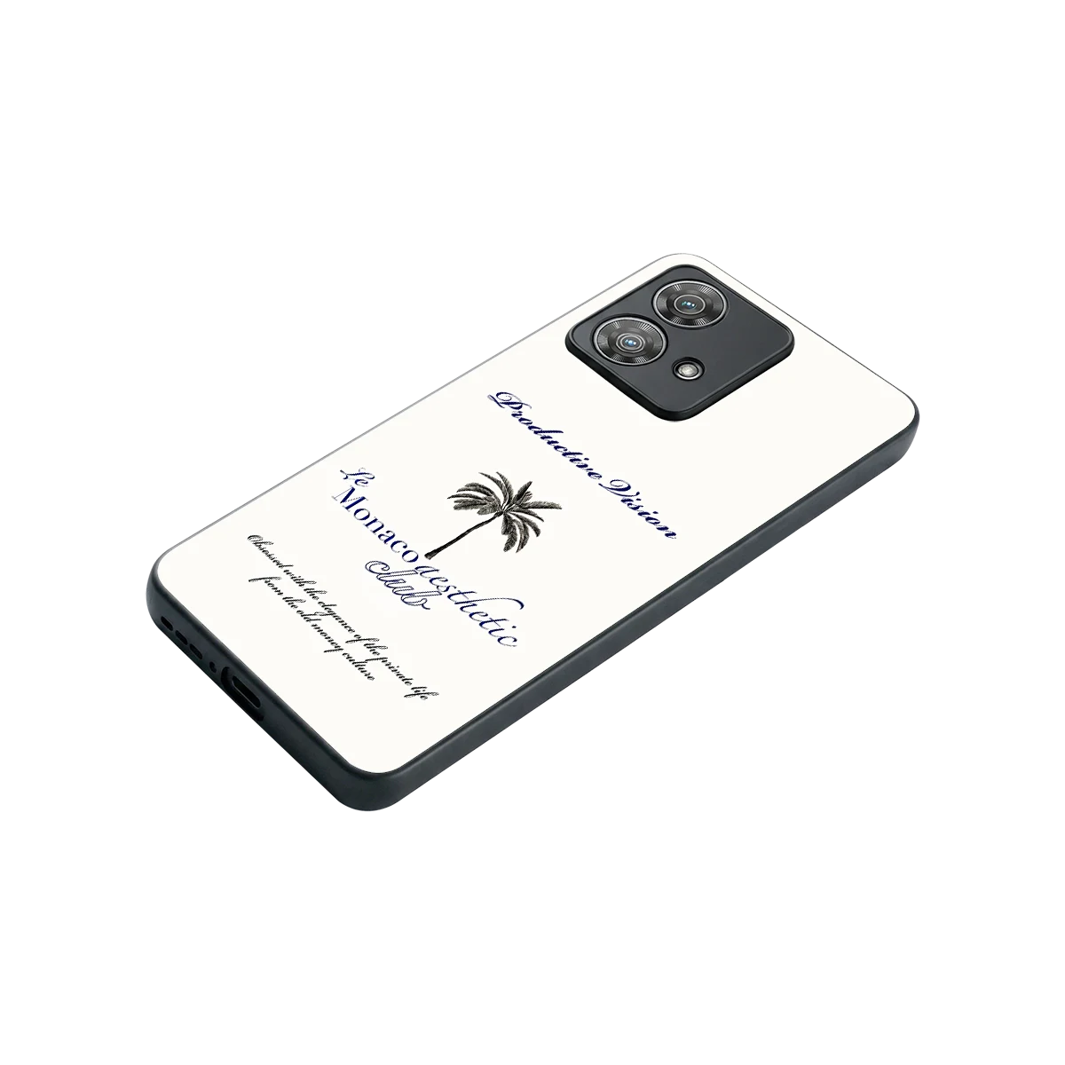 Monaco Aesthetic stylish phone case for motorola edge 40 neo 5g | glossy glass and slim fit