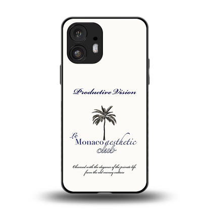 Monaco Aesthetic back phone cover | glass case for nothing phone 2